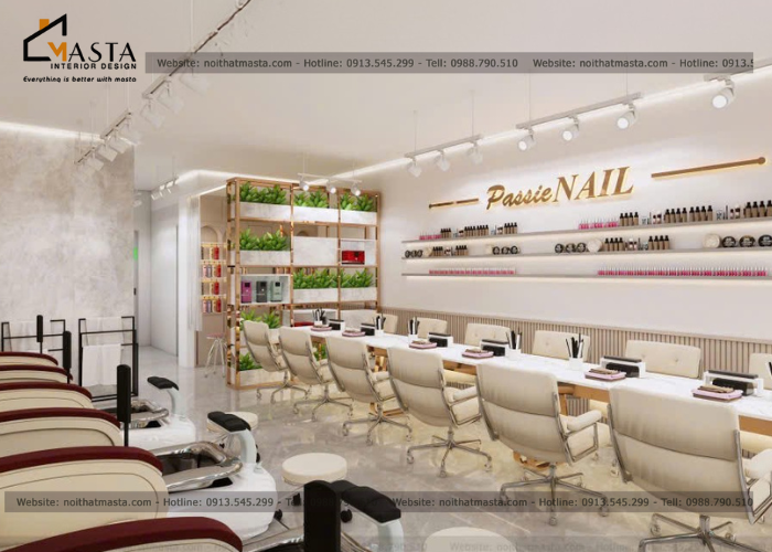Thiết kế nội thất tiệm nail, Canada